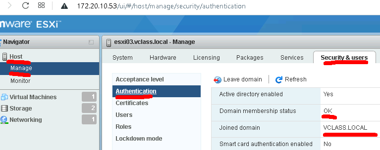 ESXi Host Disconnection Process